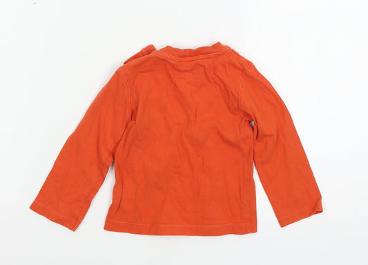 John Lewis Baby Orange Jersey Basic T-Shirt Size 6-9 Months