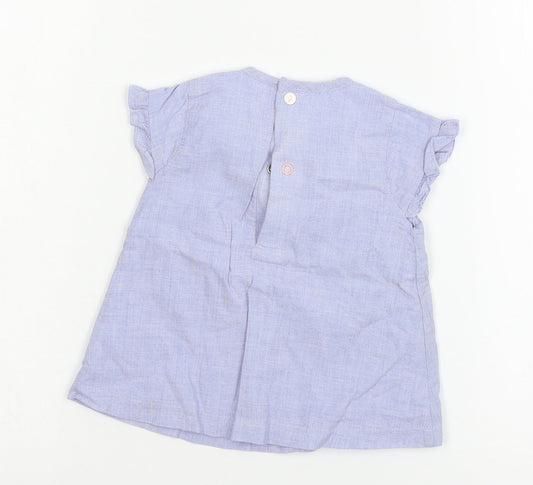 TU Girls Blue Jersey Basic T-Shirt Size 6-9 Months - Peter Rabbit
