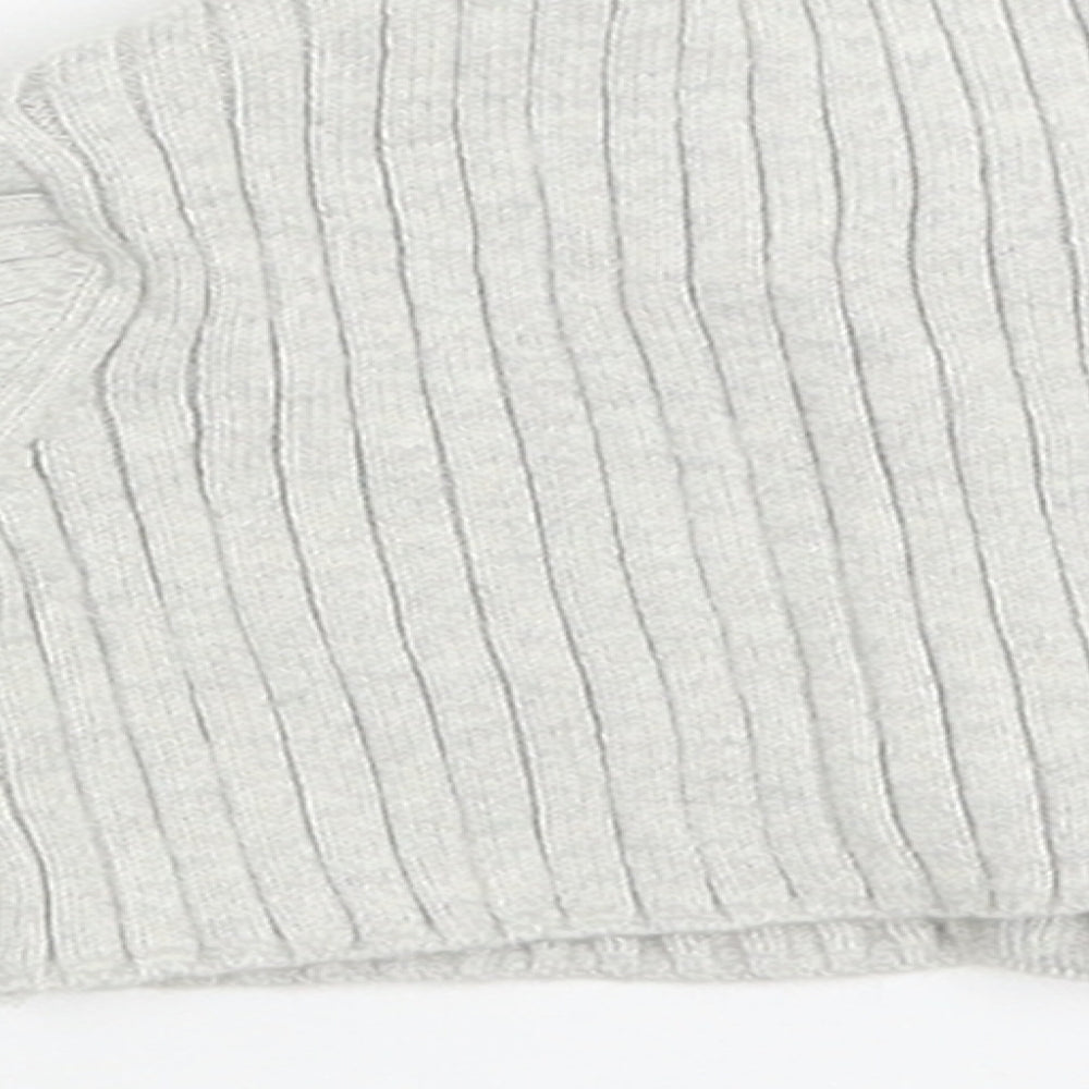 Brand and care label for Next girls’ grey knit cardigan jumper, size 0-3, months