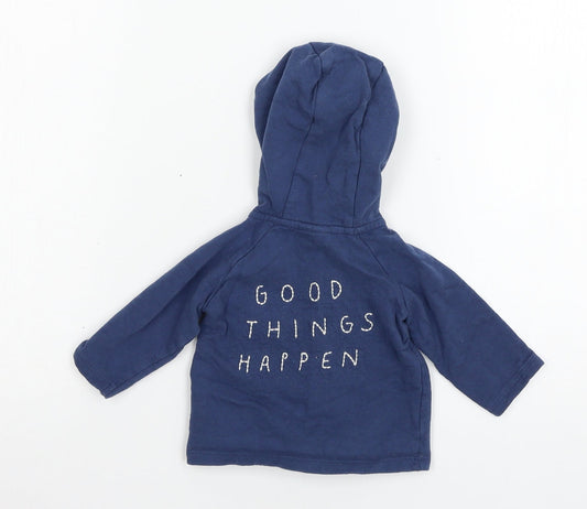 NEXT Boys Blue Jersey Jacket Size 3-6 Months - Good Things Happen