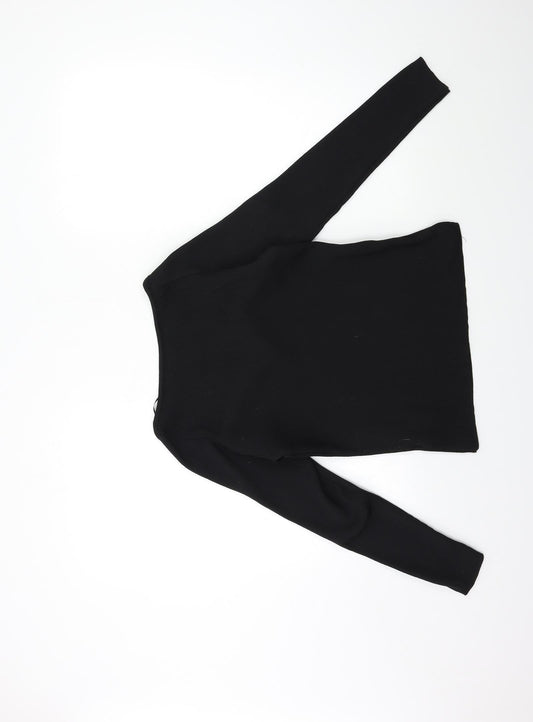 Primark Womens Black Knit Pullover Jumper Size 14