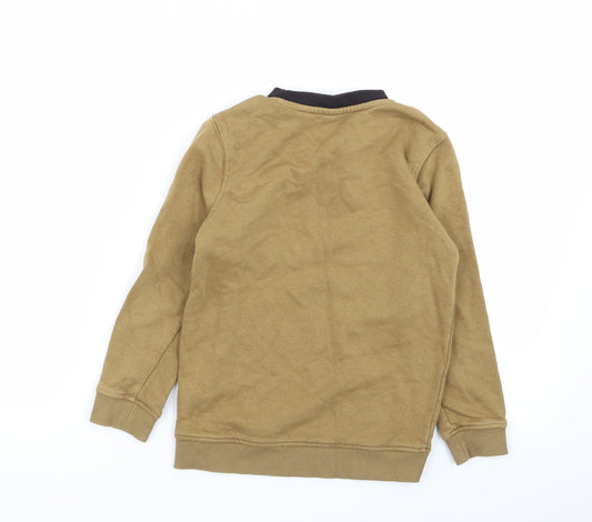 TU Boys Brown Pullover Jumper Size 7 Years