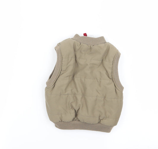 adams kids Boys Green Gilet Coat Size 6-9 Months