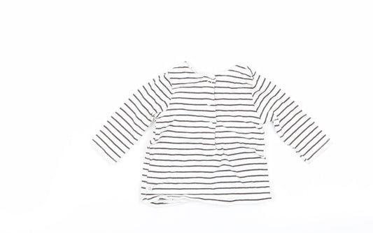 NEXT Girls Multicoloured Striped Basic T-Shirt Size 0-3 Months