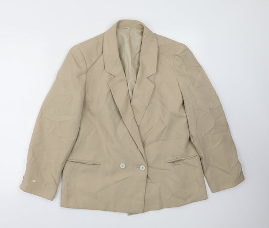 Womens UK Size 12 st michael Regular Beige Blazer