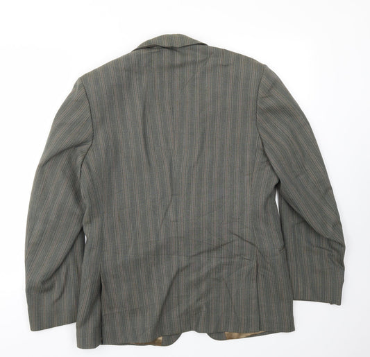 Supreme Mens Brown Striped Jacket Blazer Size 42