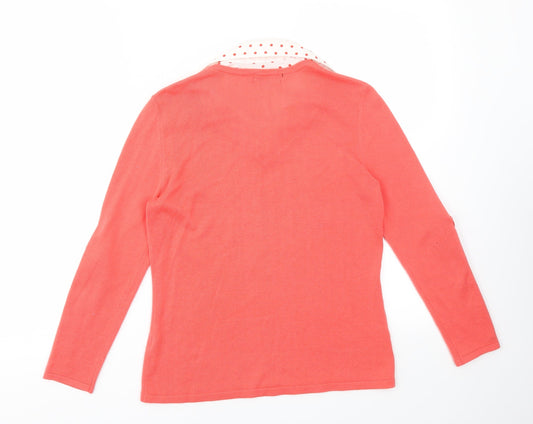 Elementz Womens Red Pullover Jumper Size S