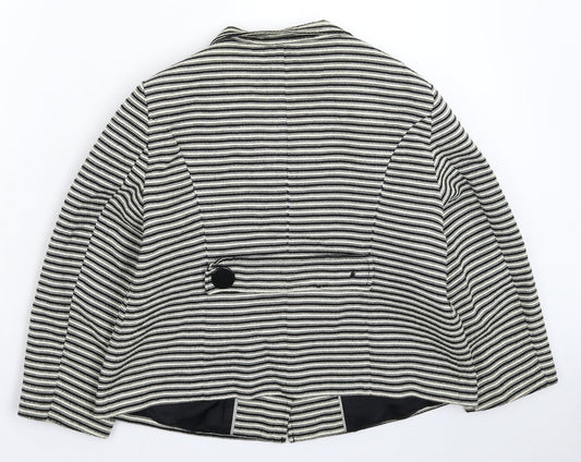 Principles Womens Multicoloured Striped  Jacket Blazer Size 14