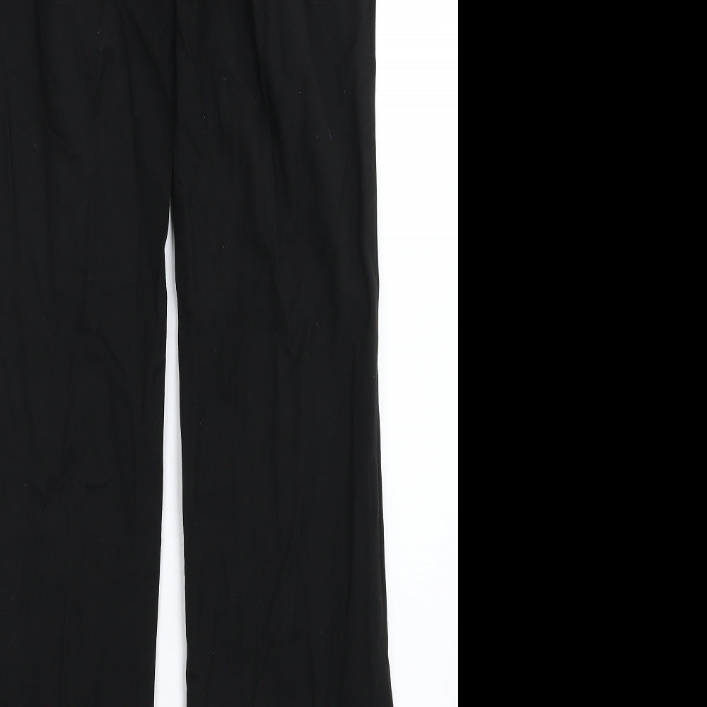 Womens UK Size 8 Promod Regular Fit Black Trousers