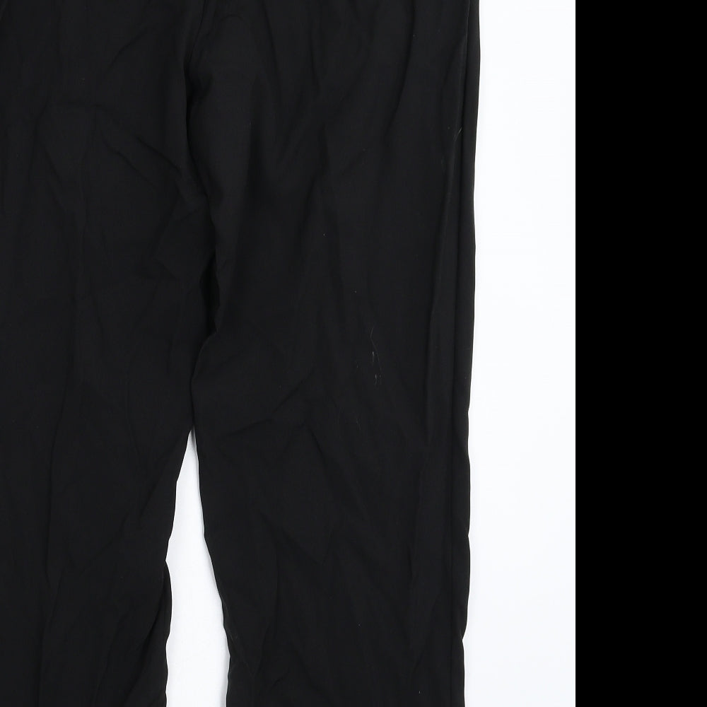 Womens UK Size 16 BHS Regular Fit Black Trousers
