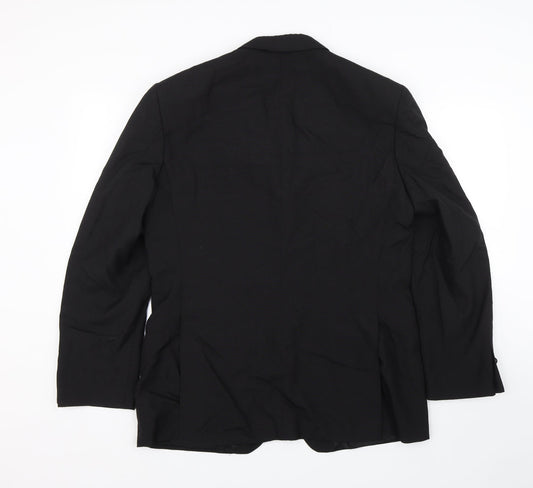 Ascot & Taylor Mens Black Jacket Suit Size 42