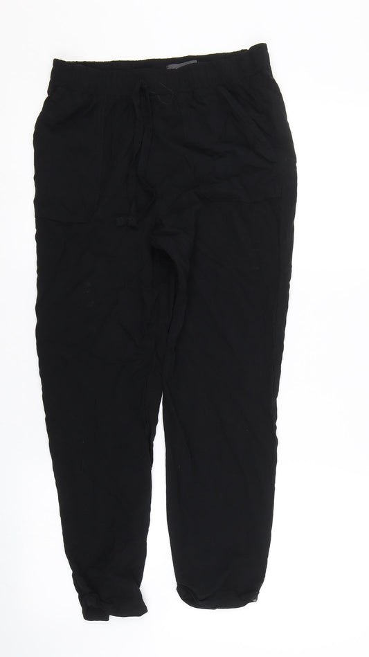Womens UK Size 10 Primark Regular Fit Black Trousers