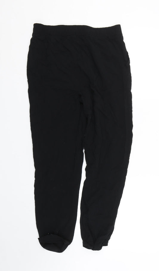 Primark Womens Black Trousers Size 10 L23 in