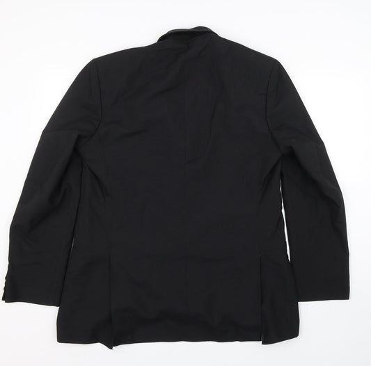 Special Occasions Mens Black Jacket Suit Size 40