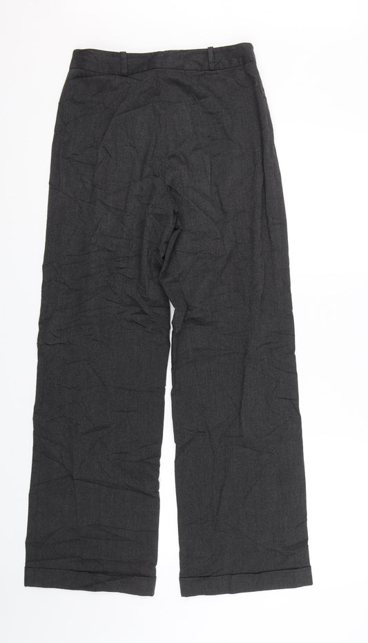 Warehouse Womens Black Trousers Size 10 L28.5 in