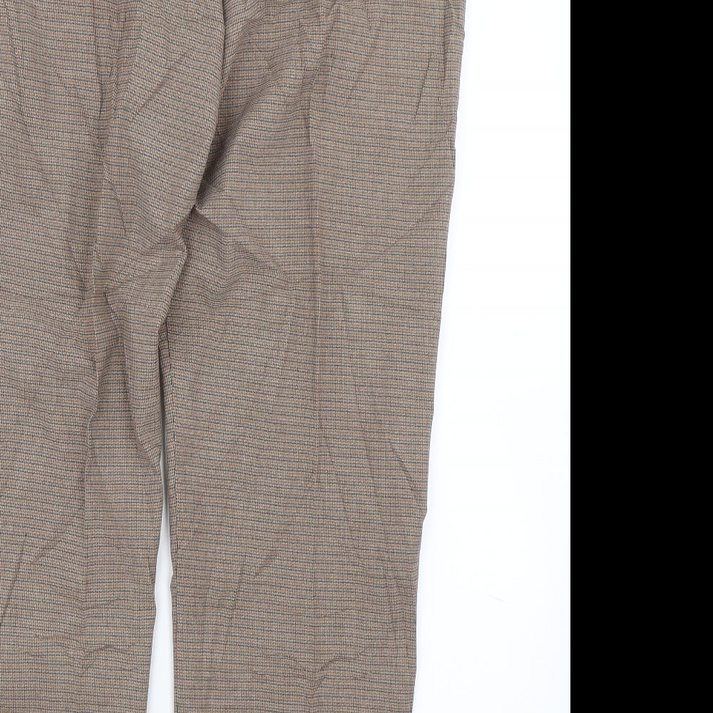 Womens UK Size 18 M&S Regular Fit Brown Trousers
