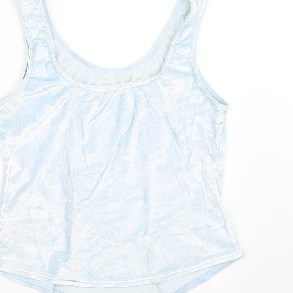 Marks and Spencer Womens Blue Basic T-Shirt Size 16