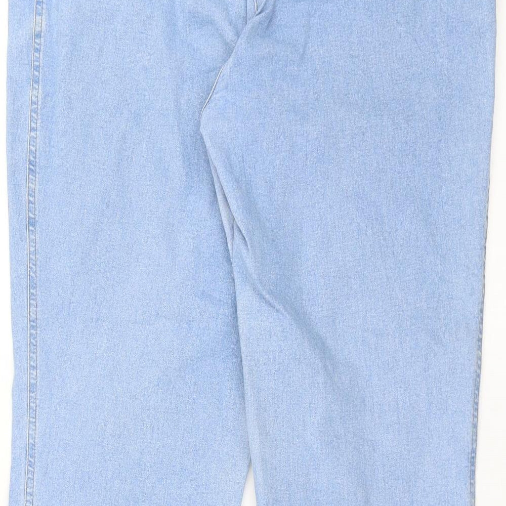 BRAX Womens Blue  Denim Straight Jeans Size 34 in L26 in