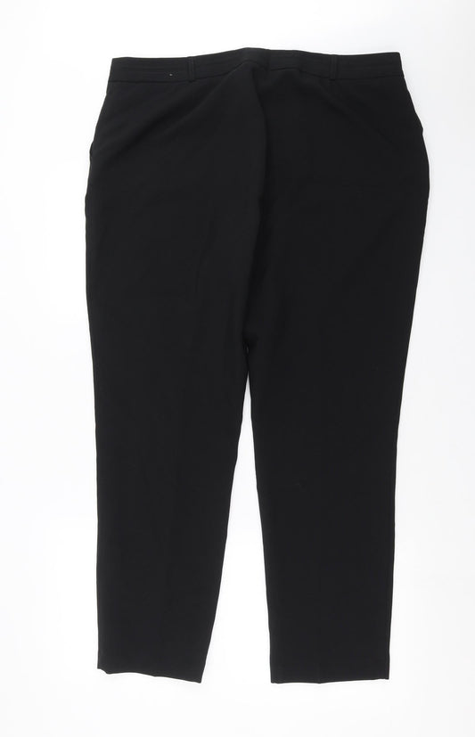 Primark Womens Black Trousers Size 18 L29 in