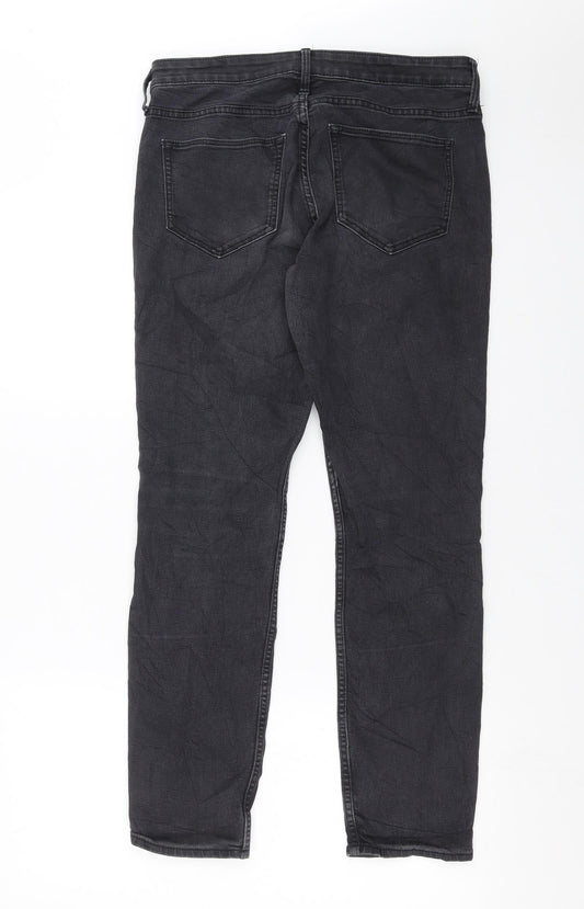 Womens UK Size 30 in H&M Extra-Slim Fit Skinny Grey Jeans