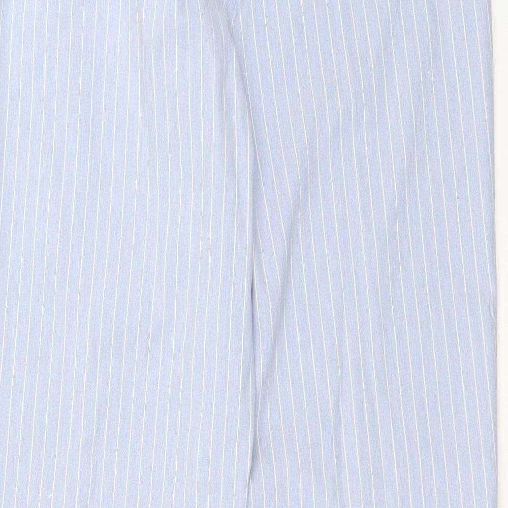 Carolina Belle Womens Blue Striped Trousers Size 14 L27 in