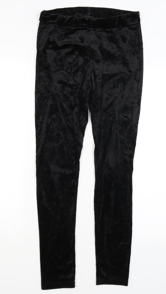 Womens UK Size S Divided Regular Fit Jegging Black Trousers