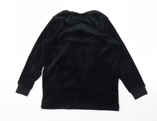 Matalan Boys Black Velvet Pullover Jumper Size 11 Years - Star Wars