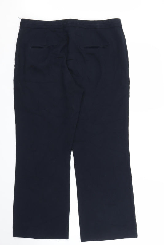 Womens UK Size 14 NEXT Regular Fit Blue Trousers