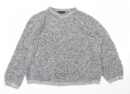 Womens UK Size M Peacocks Grey Pullover Jumper