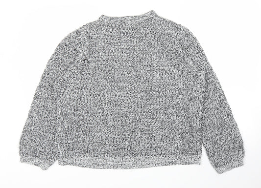Womens UK Size M Peacocks Grey Pullover Jumper