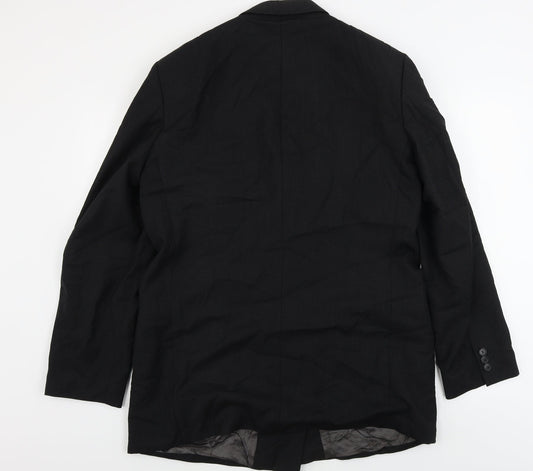 Mens UK Size 40 Marks and Spencer Regular Black Suit Jacket