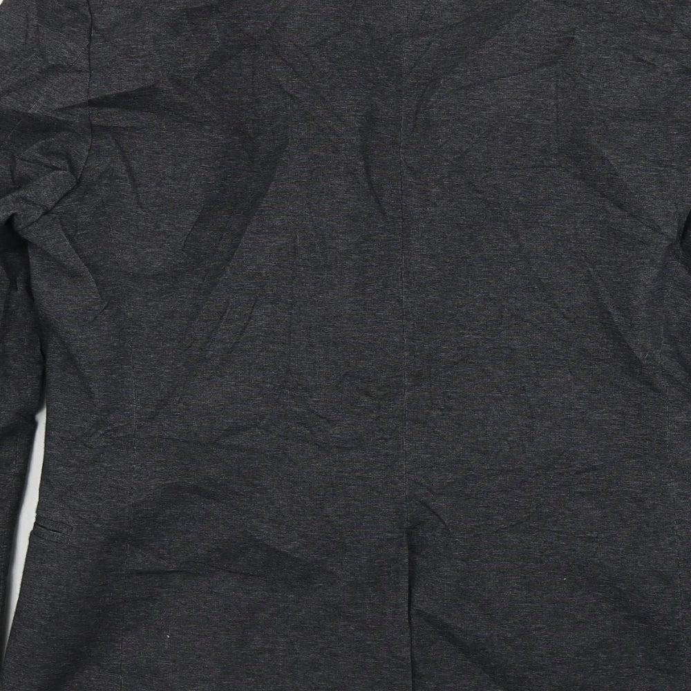 H&M Womens Grey Jacket Blazer Size 10