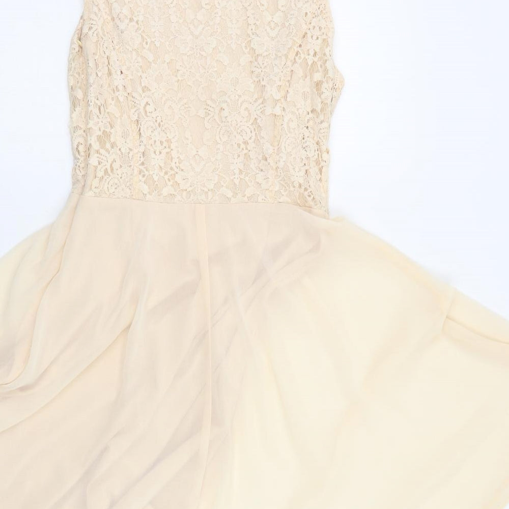 F&F Womens Beige A-Line Size 10