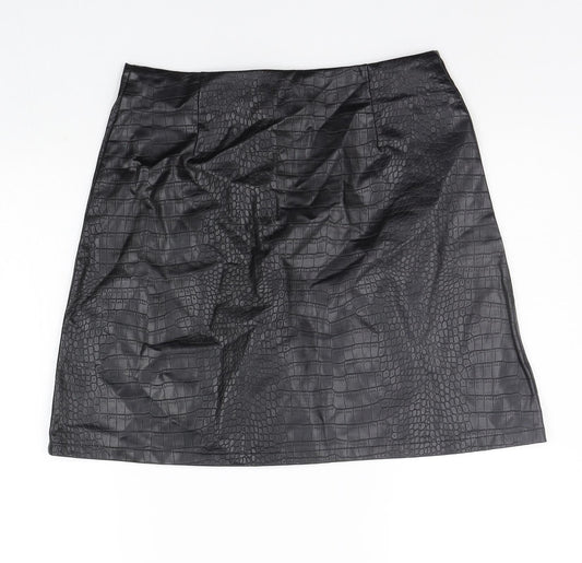 Primark Womens Black   A-Line Skirt Size 10