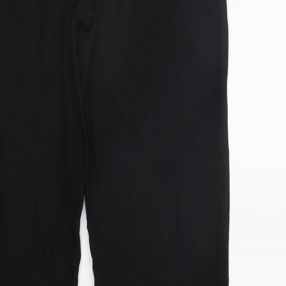 Womens UK Size 8 Marks and Spencer Regular Fit Sweatpants Black Trousers