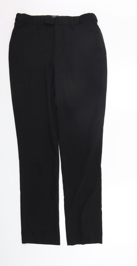 Womens UK Size 32 in Primark Regular Fit Black Trousers