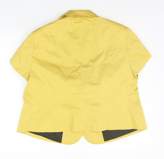 Marks and Spencer Womens Yellow   Jacket Blazer Size 12