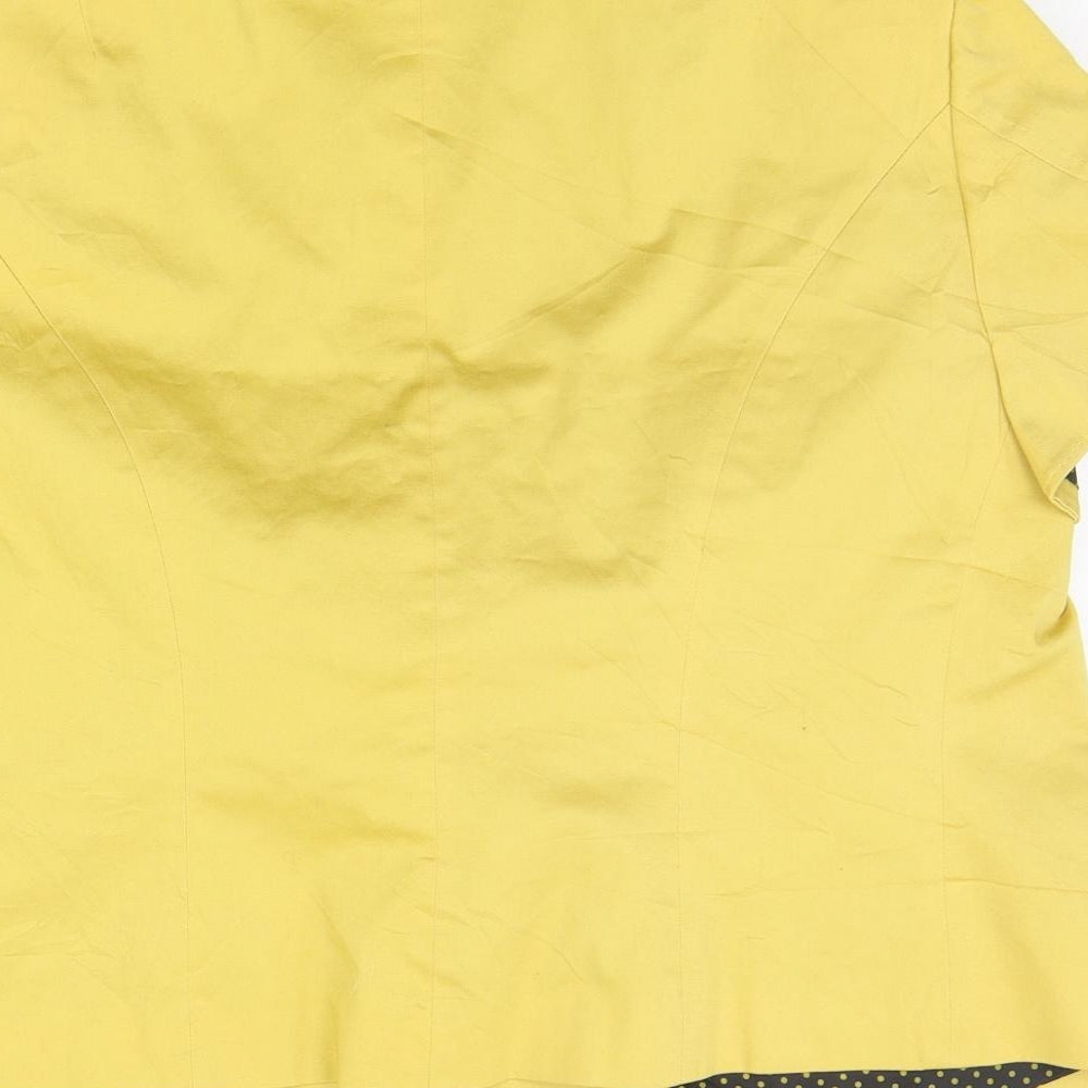 Womens UK Size 12 Marks and Spencer Regular Yellow Blazer