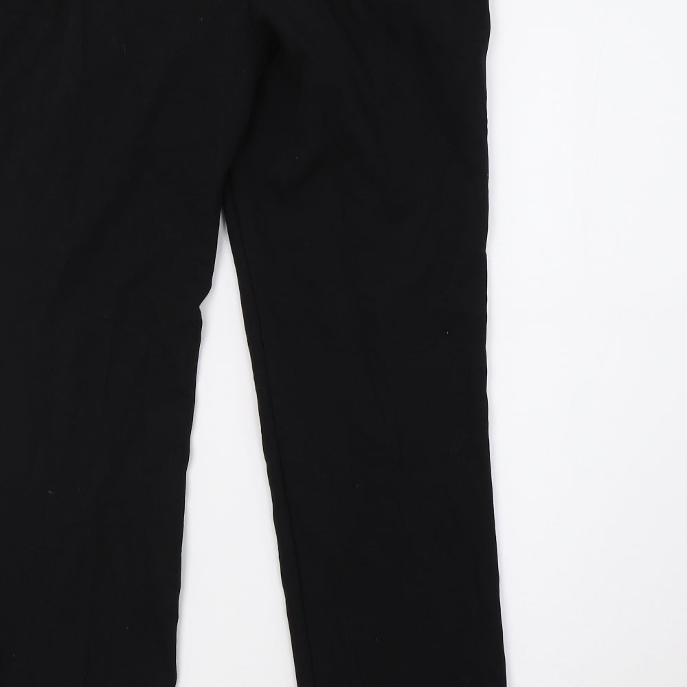 Womens UK Size 10 NEXT Regular Fit Black Trousers