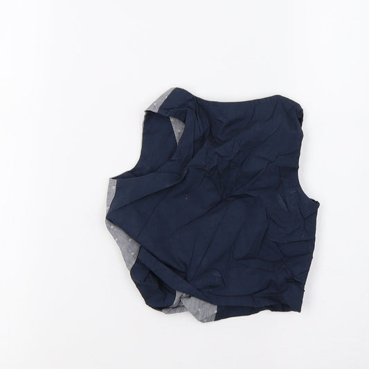 Primark Boys Blue Tuxedo Suit Waistcoat Size 12-18 Months