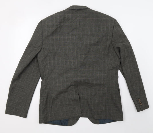 F&F Mens Grey Check  Jacket Blazer