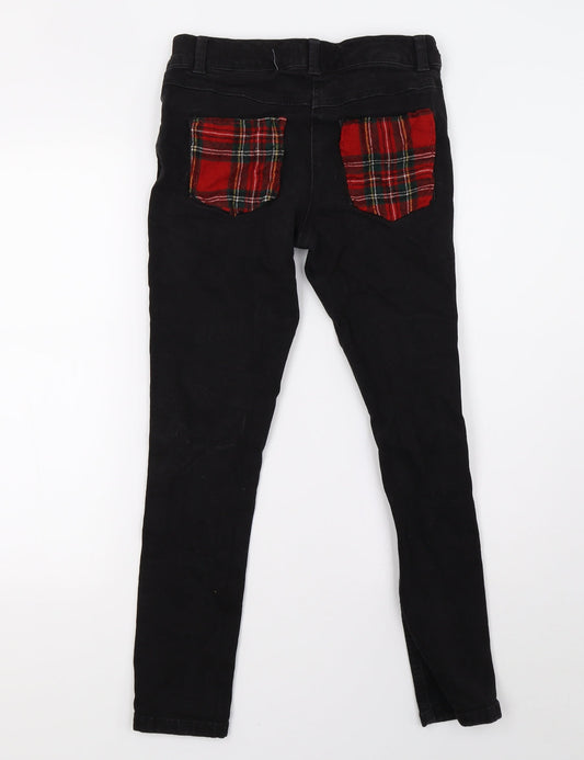 NEXT Girls Black Denim Skinny Jeans Size 13 Years