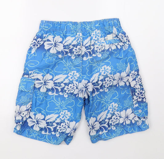 Cedar Wood State Mens Blue Geometric  Sweat Shorts Size S