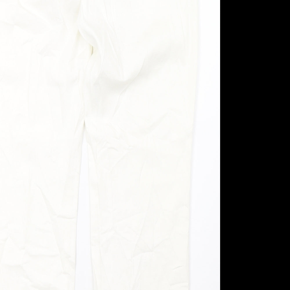 Gerry Weber Womens White Denim Trousers Size 14 L30 in