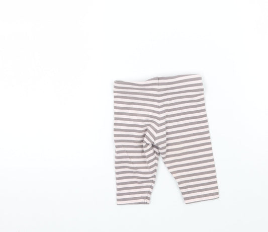 NEXT Baby Pink Striped Sweatpants Trousers Size 3-6 Months