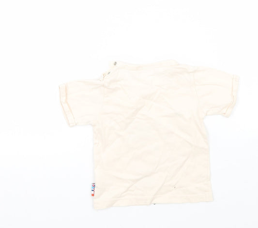 NICI Girls Beige Basic T-Shirt Size 9-12 Months