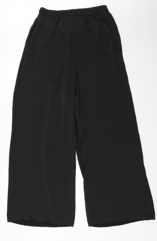 Womens UK Size 29 in Preworn Regular Fit Black Trousers