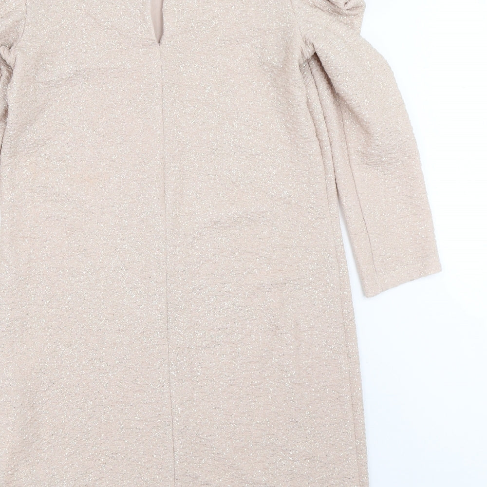 Miss Selfridge Womens Beige Bodycon Size 6