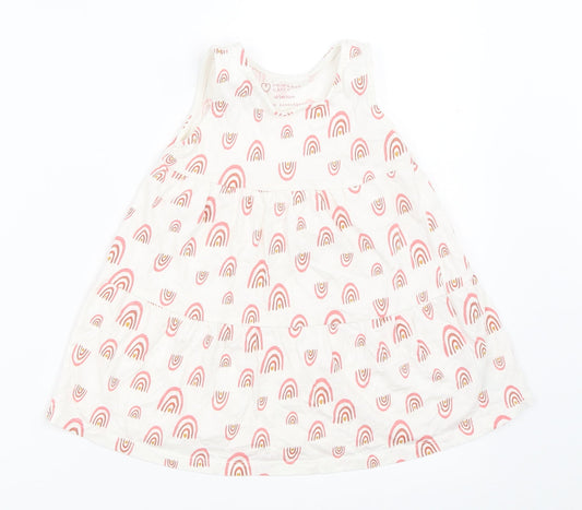 Primark Girls Ivory Trapeze & Swing Size 18-24 Months