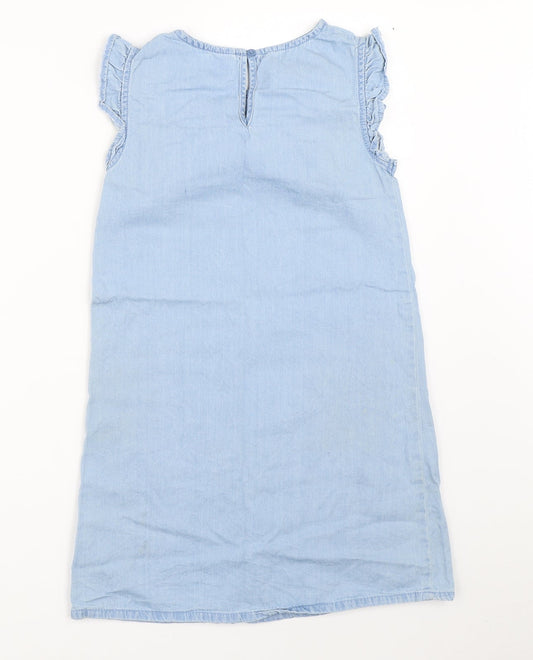 NEXT Girls Blue Denim Shift Size 9 Years